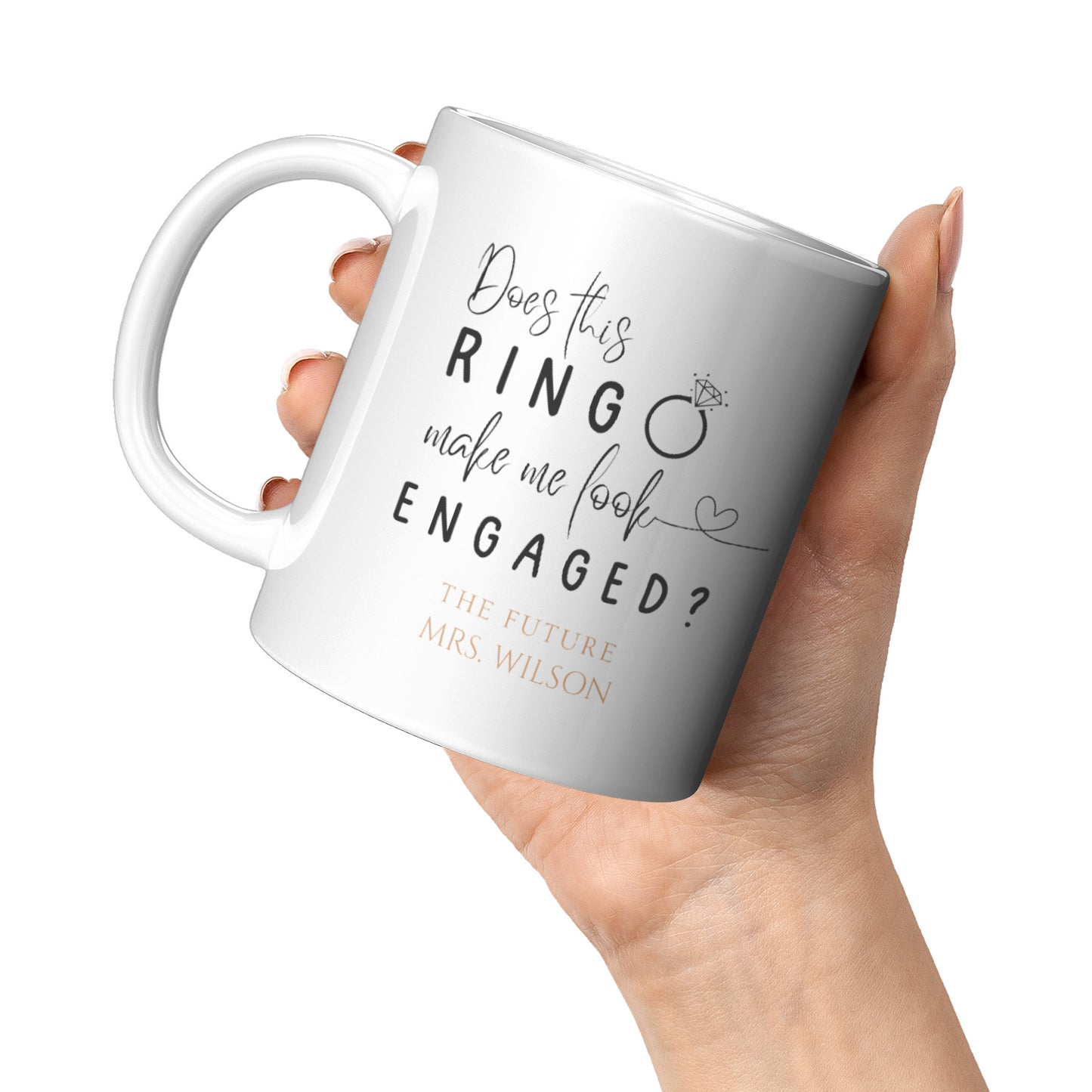 COFFEE MUG 11OZ ENGAGEMENT DESIGN #1
