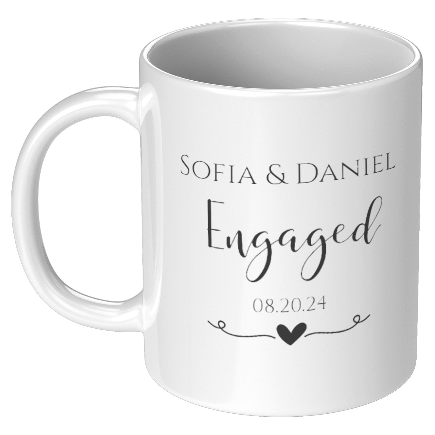 COFFEE MUG 11OZ ENGAGEMENT DESIGN #2