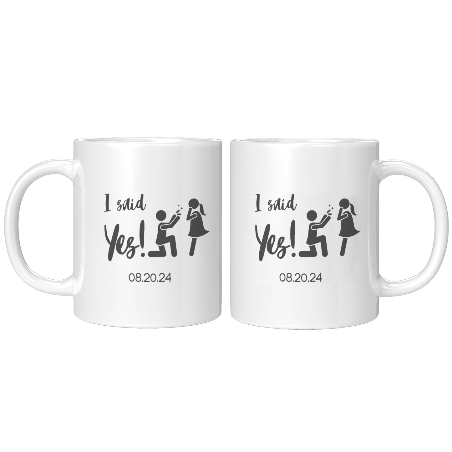 COFFEE MUG 11OZ ENGAGEMENT DESIGN #3