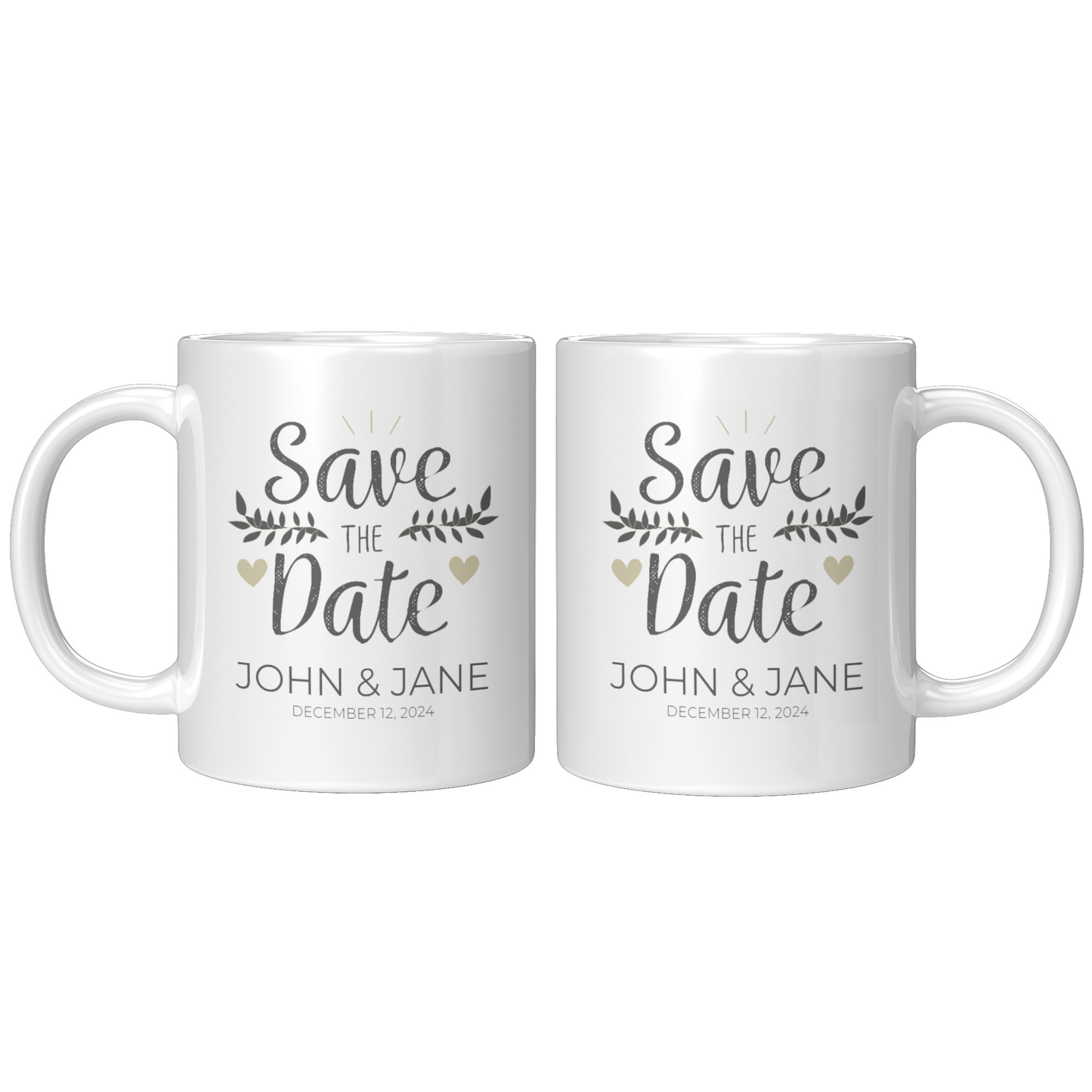 COFFEE MUG 11OZ ENGAGEMENT DESIGN #5