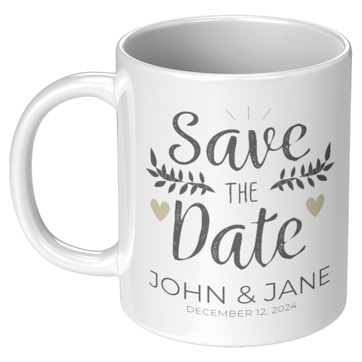 COFFEE MUG 11OZ ENGAGEMENT DESIGN #5