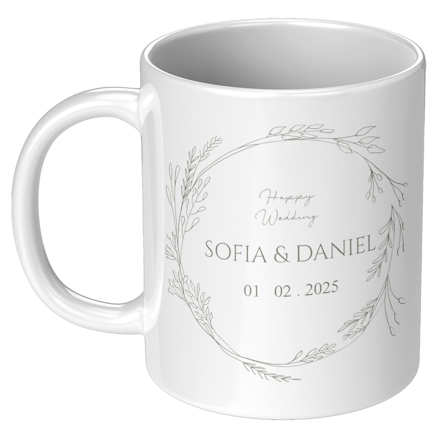 COFFEE MUG 11OZ WEDDING DESIGN #2