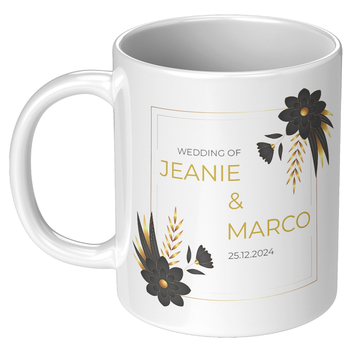 COFFEE MUG 11OZ WEDDING DESIGN #4