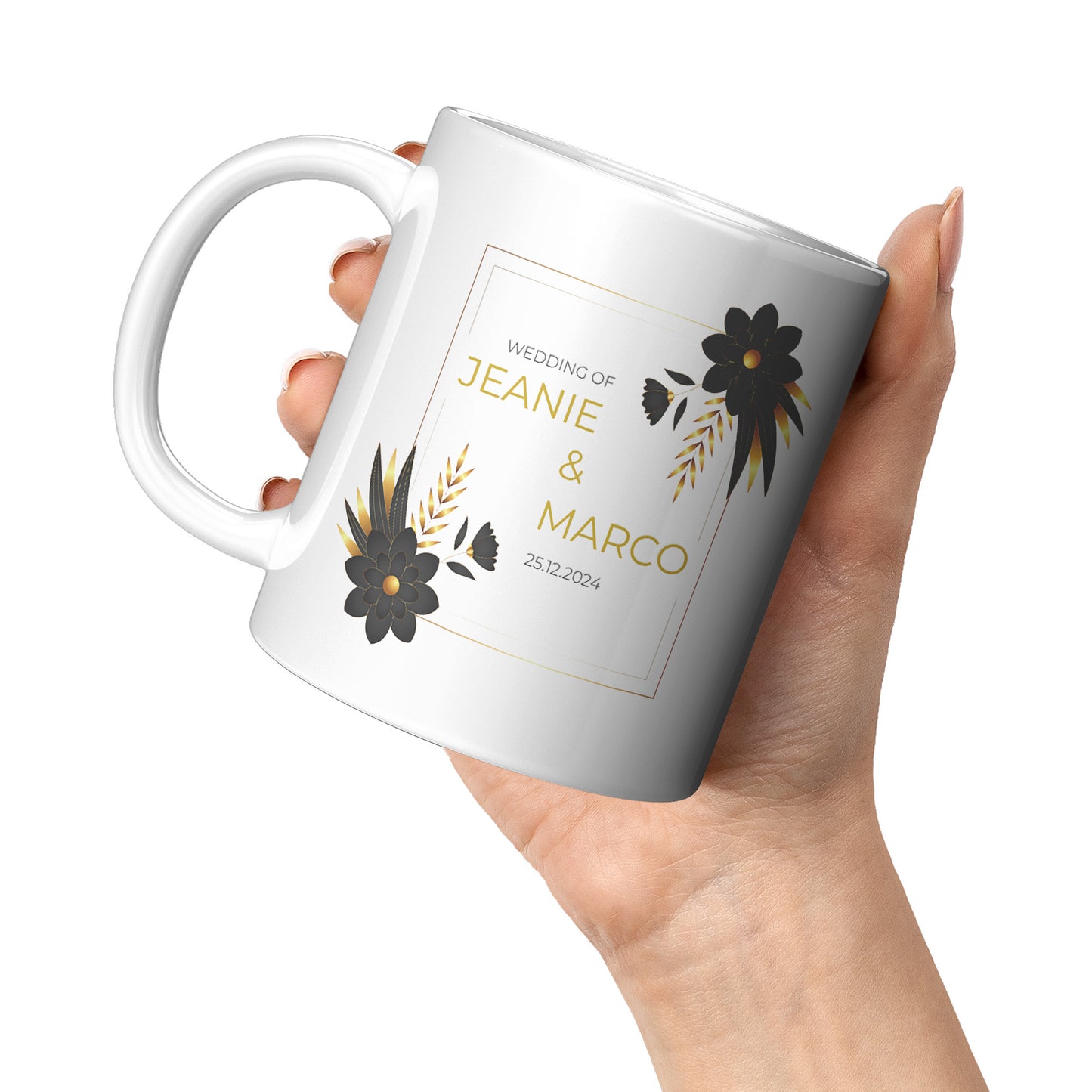COFFEE MUG 11OZ WEDDING DESIGN #4