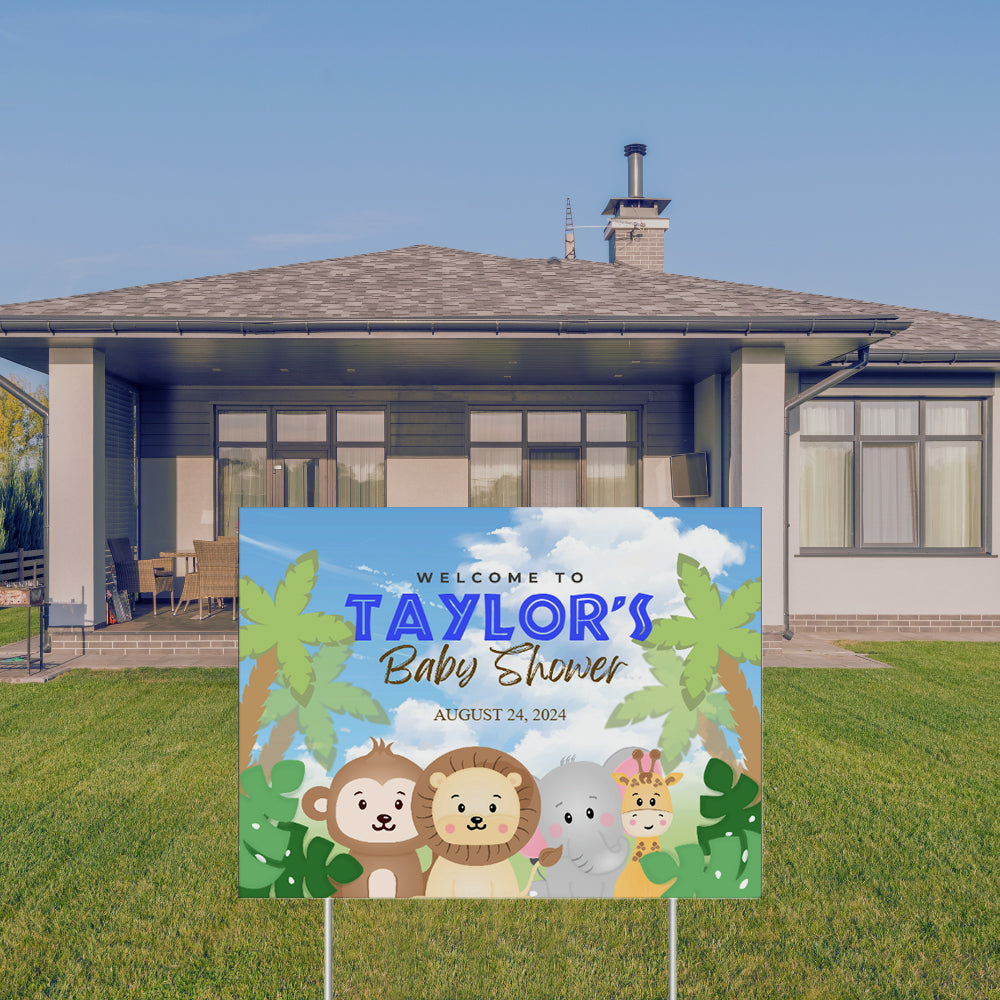 YARD SIGN 18x24 BABY SHOWER DESIGN #12