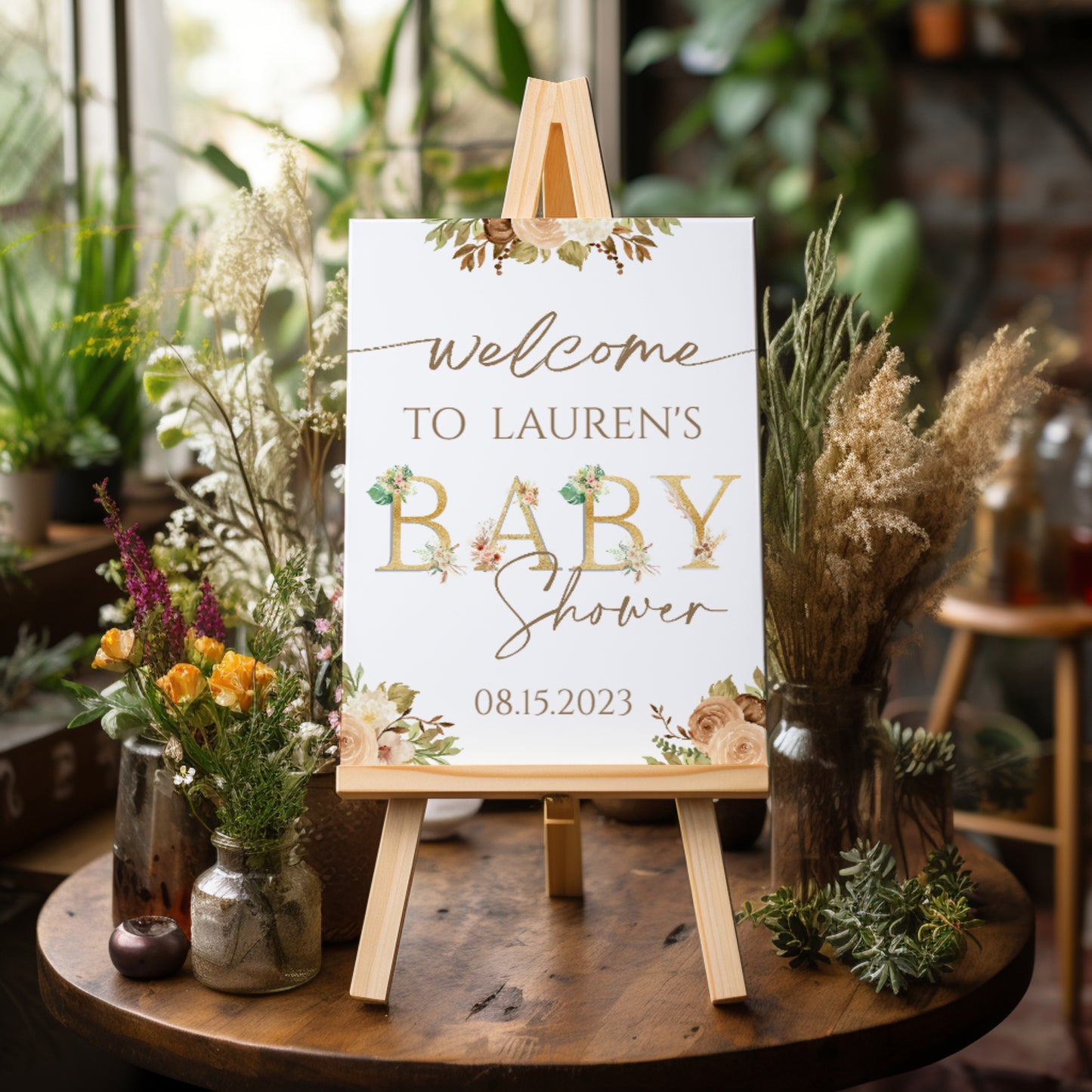 FOAM BOARD 18x24 BABY SHOWER DESIGN #1