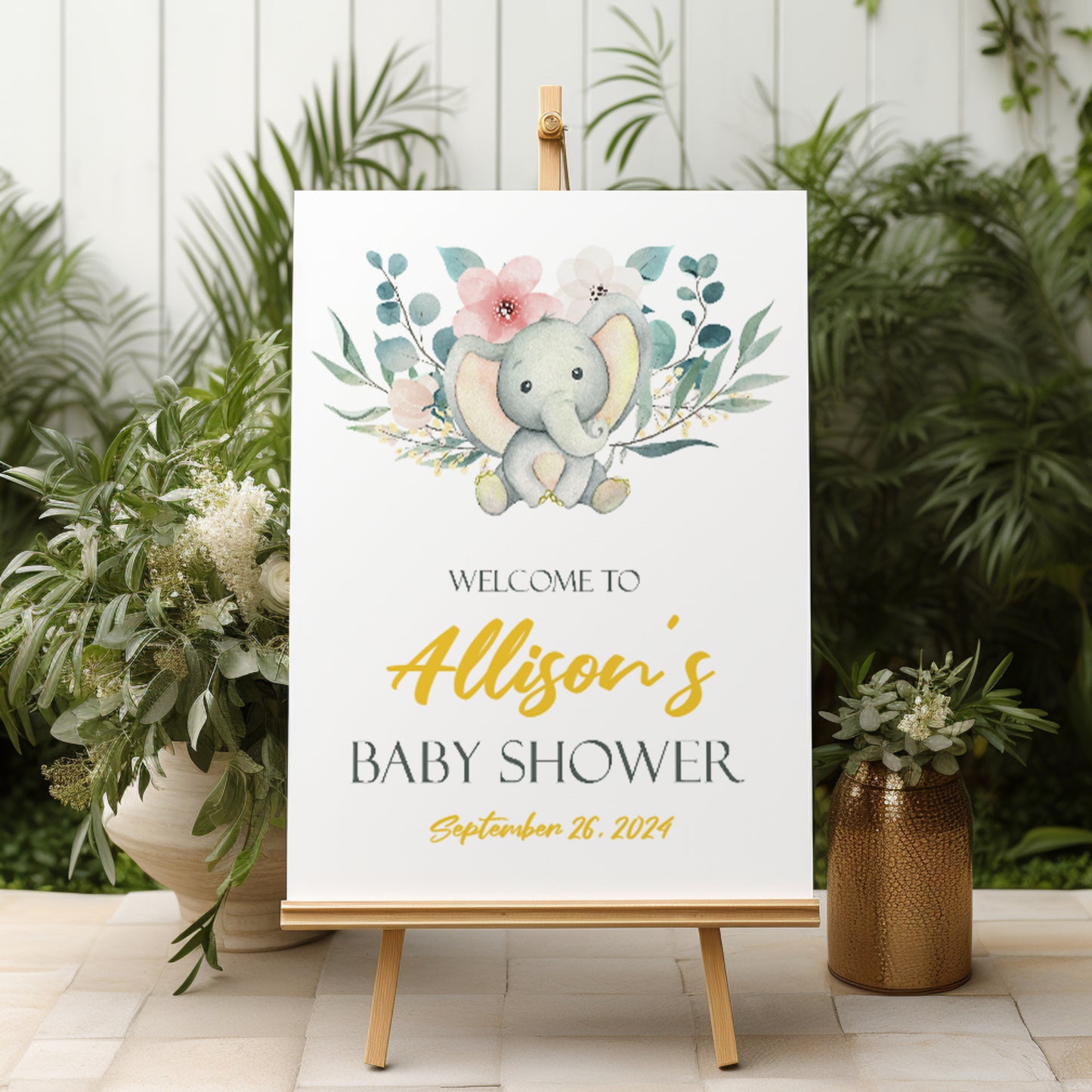 FOAM BOARD 18x24 BABY SHOWER DESIGN #4