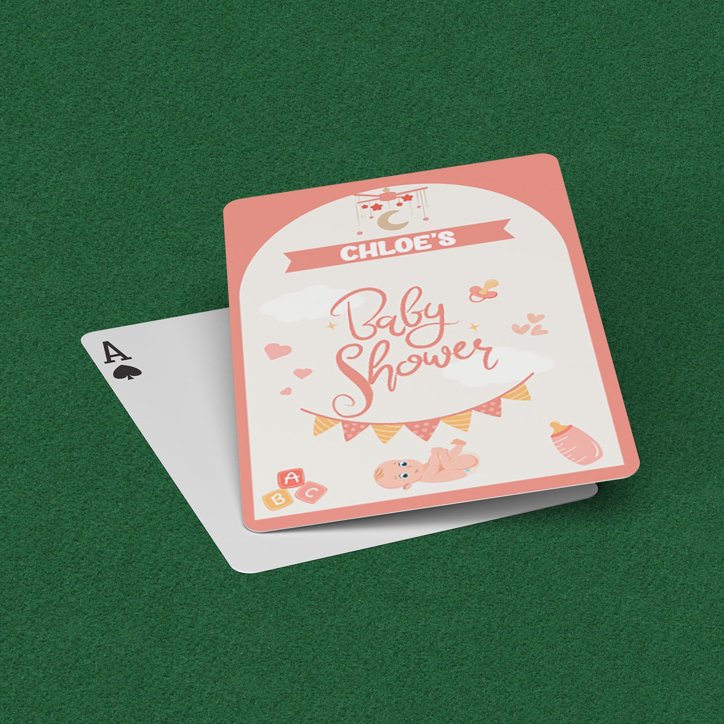 PLAYING CARDS BABY SHOWER DESIGN #3