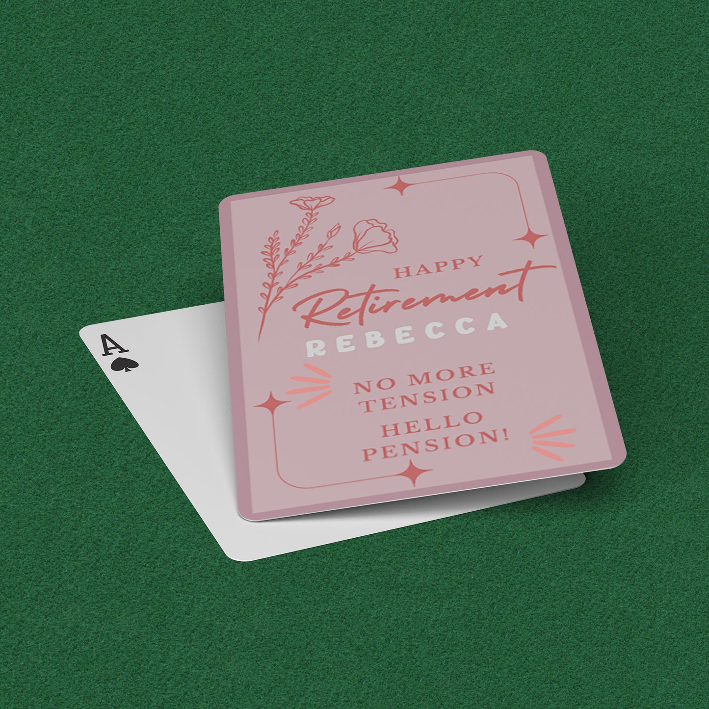 Playing Cards Retirement Design 4