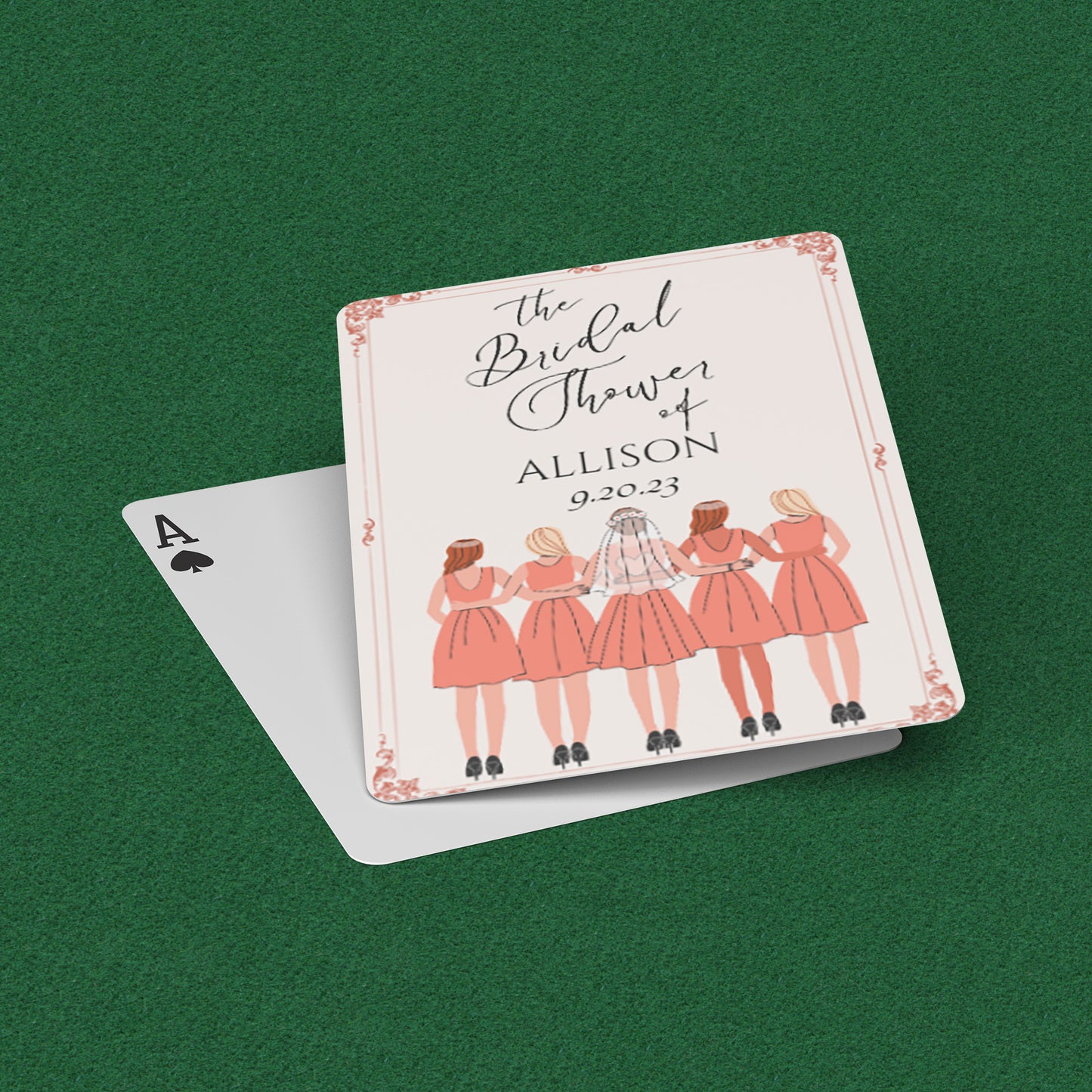 PLAYING CARDS BRIDAL DESIGN #1