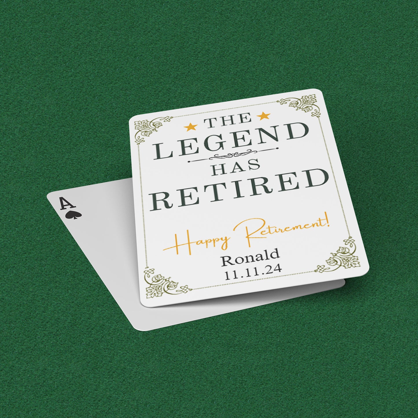 Playing Cards Retirement Design 1