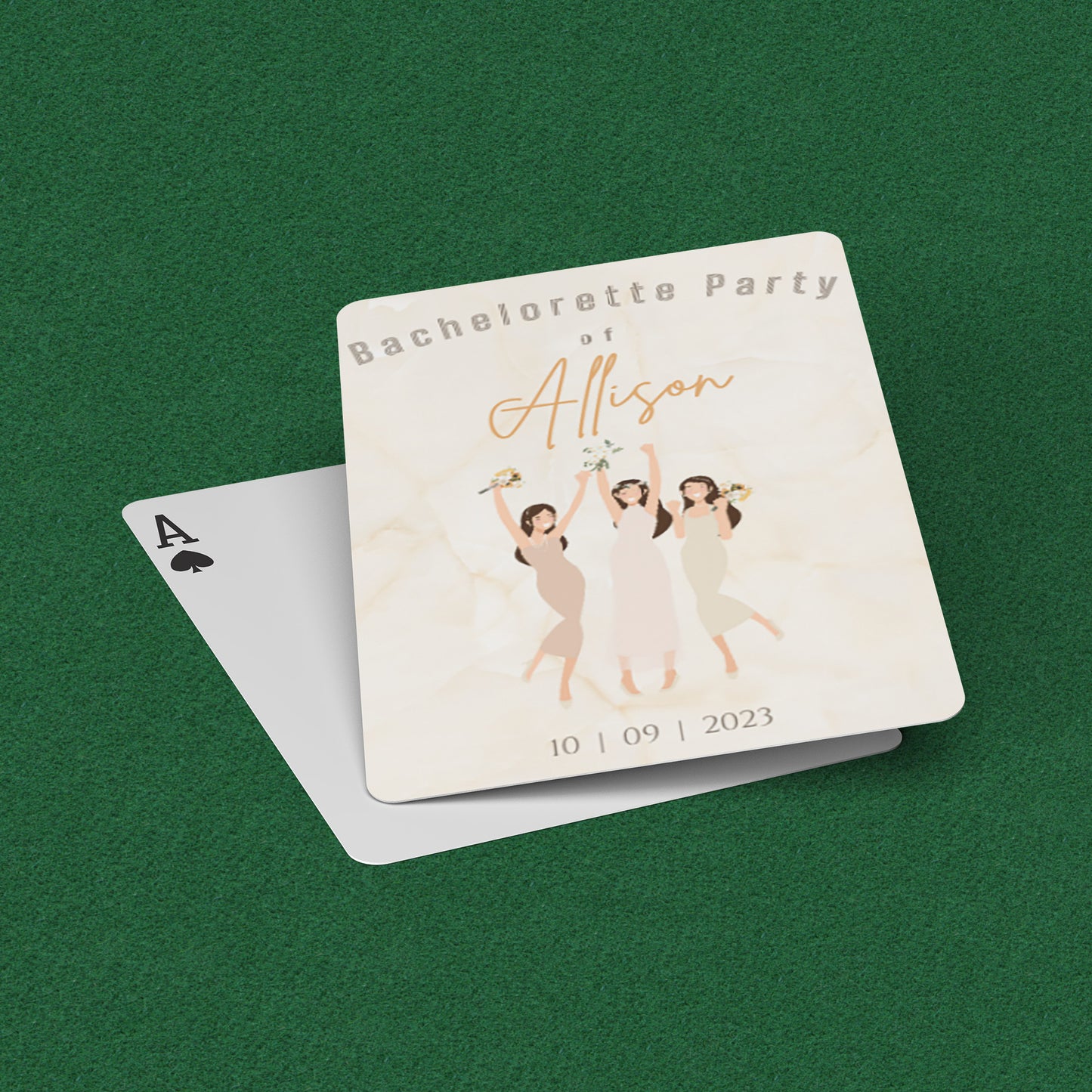 PLAYING CARDS BRIDAL DESIGN #2
