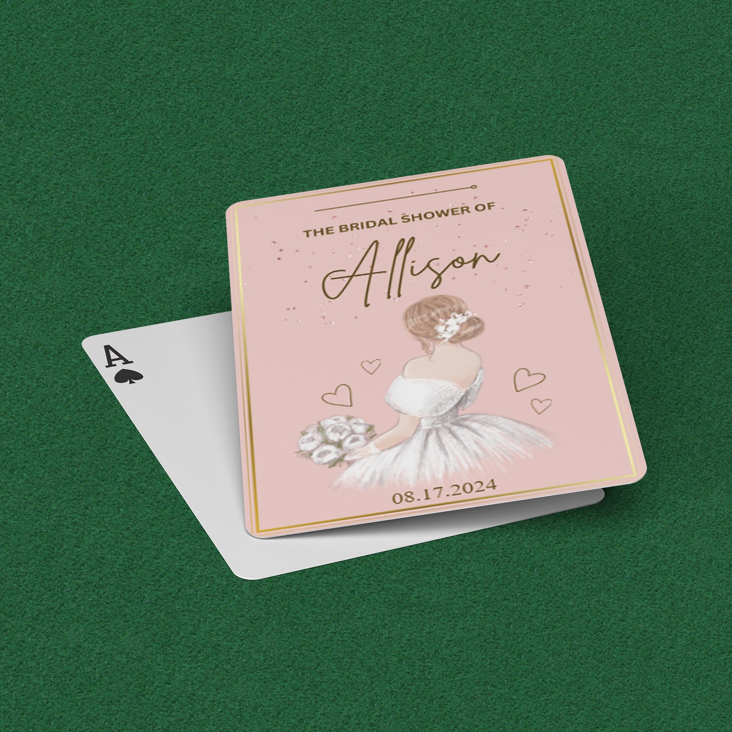 PLAYING CARDS BRIDAL DESIGN #4