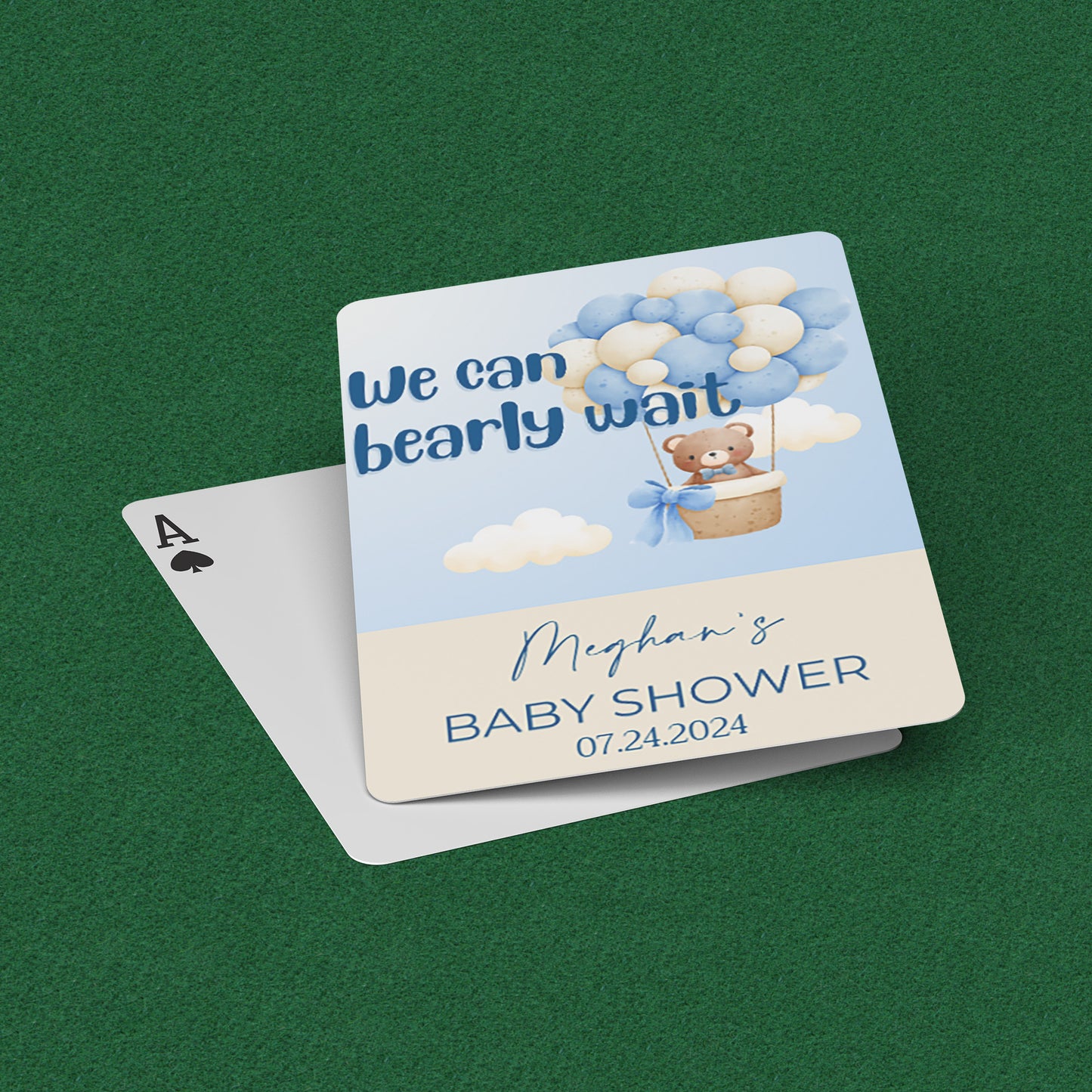 PLAYING CARDS BABY SHOWER DESIGN #2