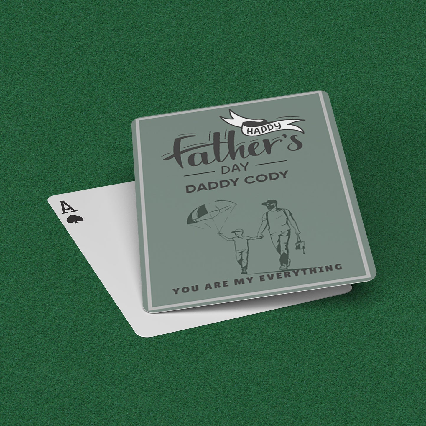 Playing Cards Father's day Design 1