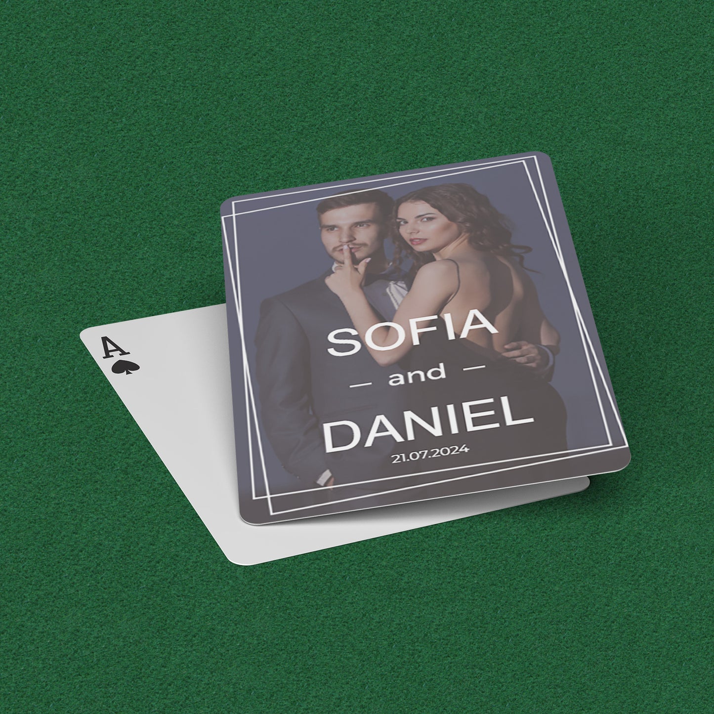 PLAYING CARDS ENGAGED DESIGN #2