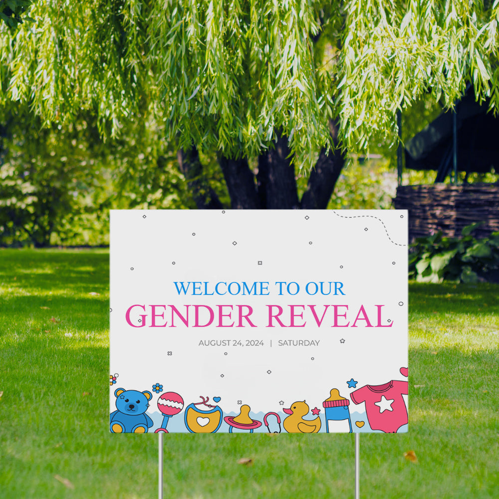 YARD SIGN 18x24 NEW BABY DESIGN 3