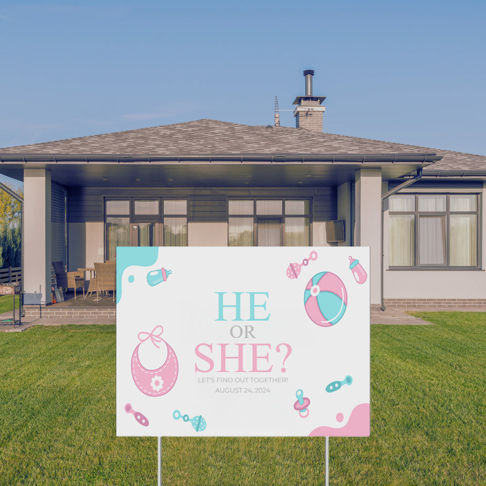 YARD SIGN 18x24 NEW BABY DESIGN 4