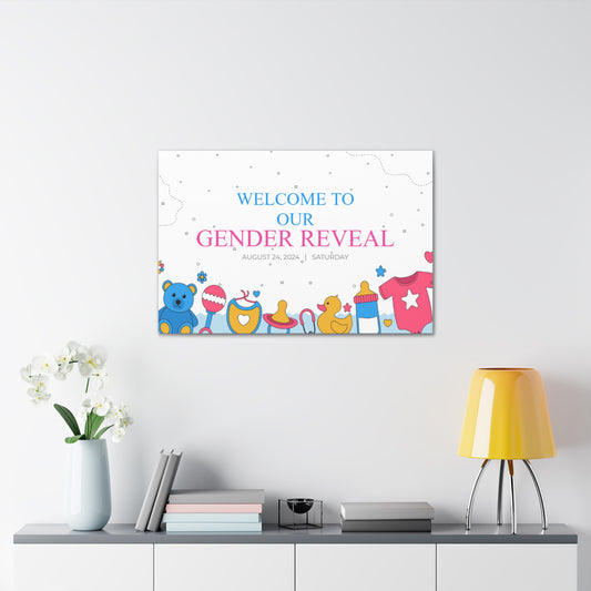 CANVAS 24x36 GENDER REVEAL DESIGN 2