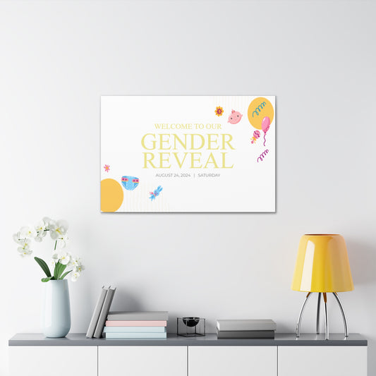 CANVAS 24x36 GENDER REVEAL DESIGN 4