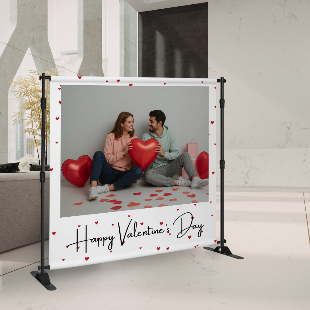 Personalize Valentines Backdrop 3