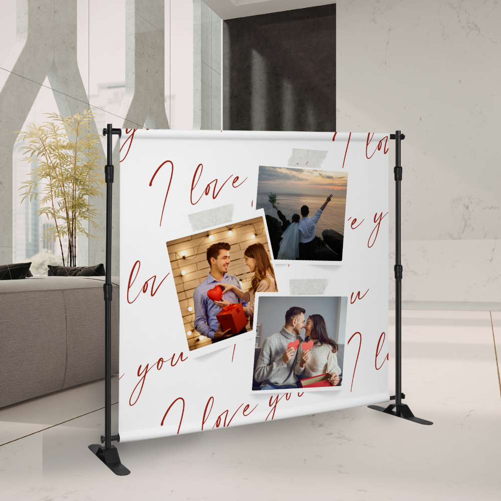 Personalize Valentines Backdrop 4