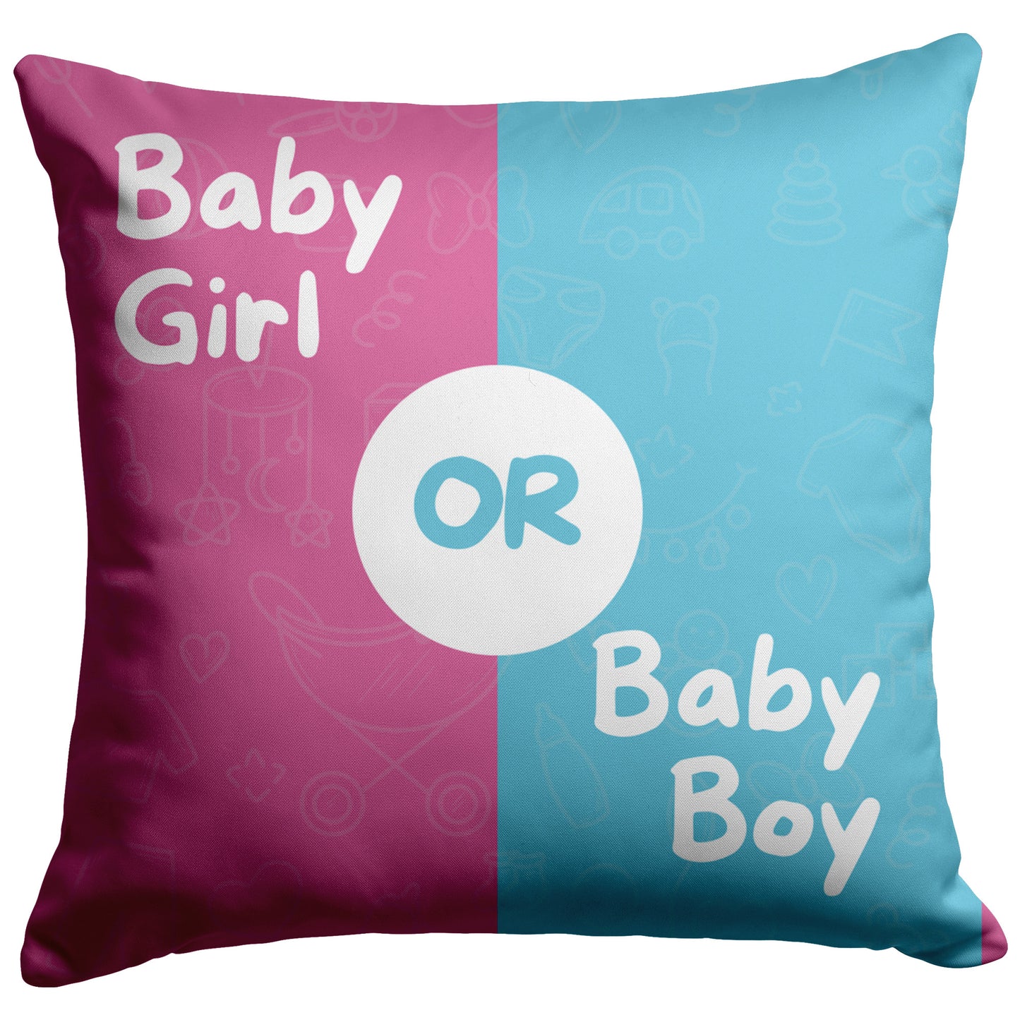 Pillow Gender Reveal Design 2