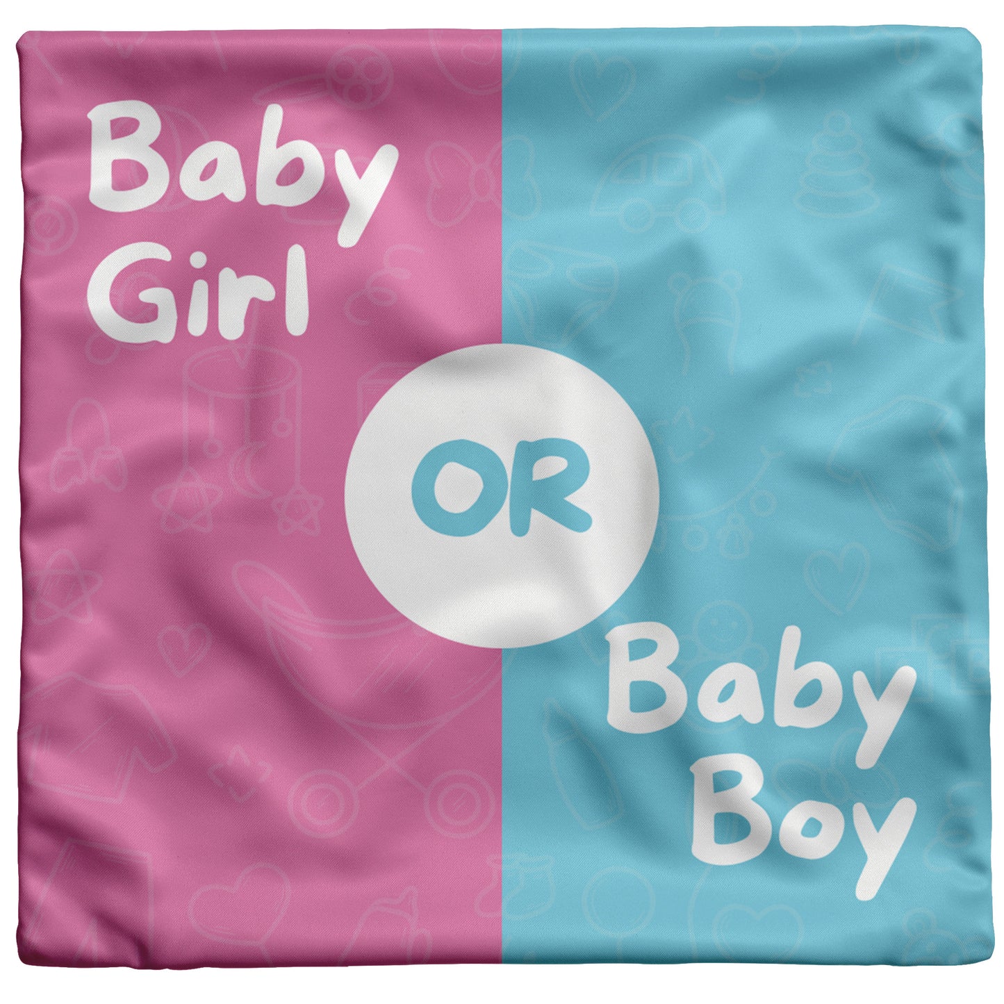 Pillow Gender Reveal Design 2
