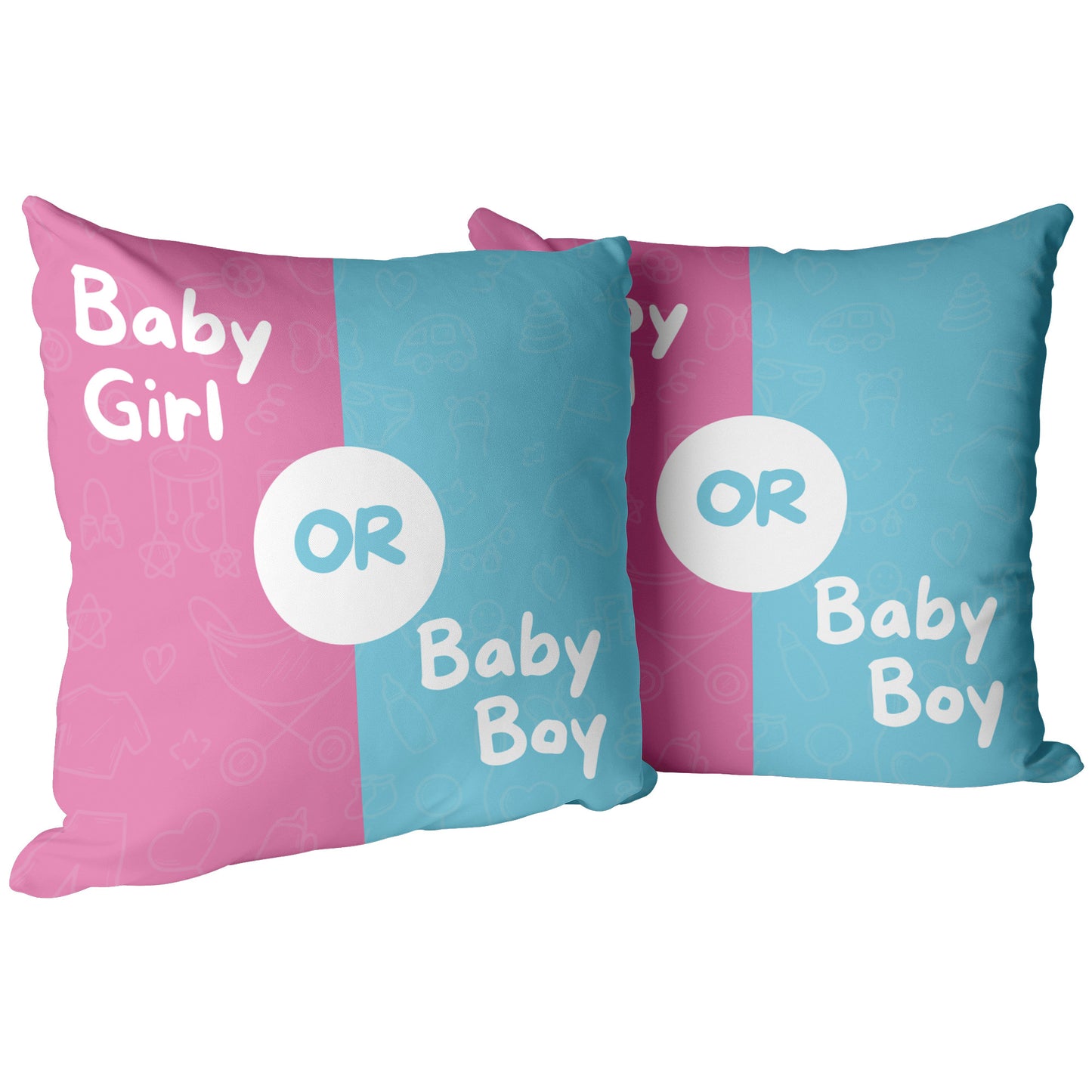 Pillow Gender Reveal Design 2