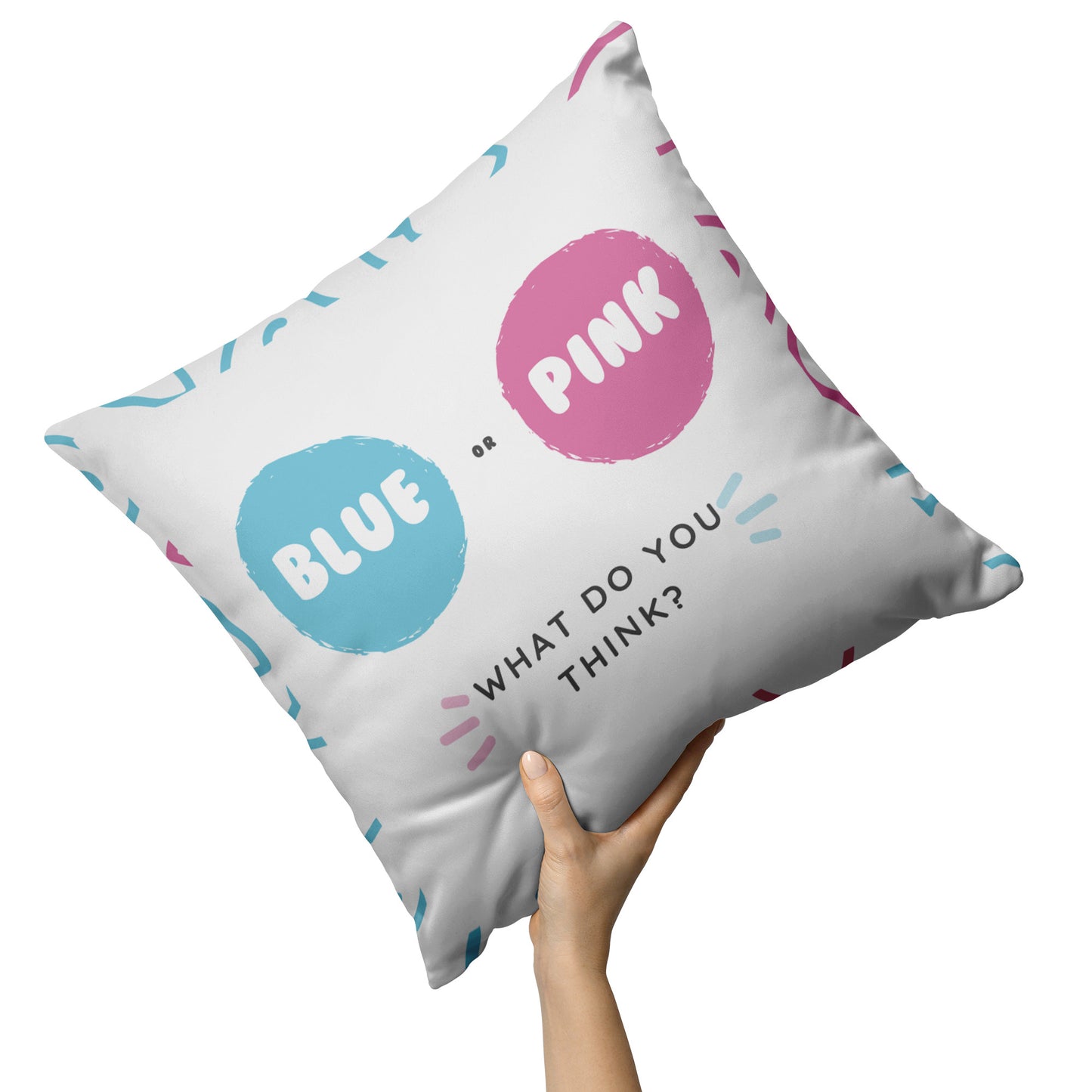 Pillow Gender Reveal Design 3