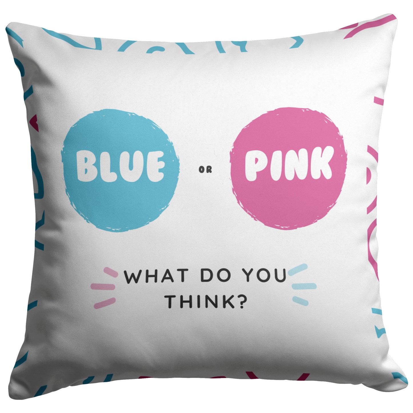 Pillow Gender Reveal Design 3
