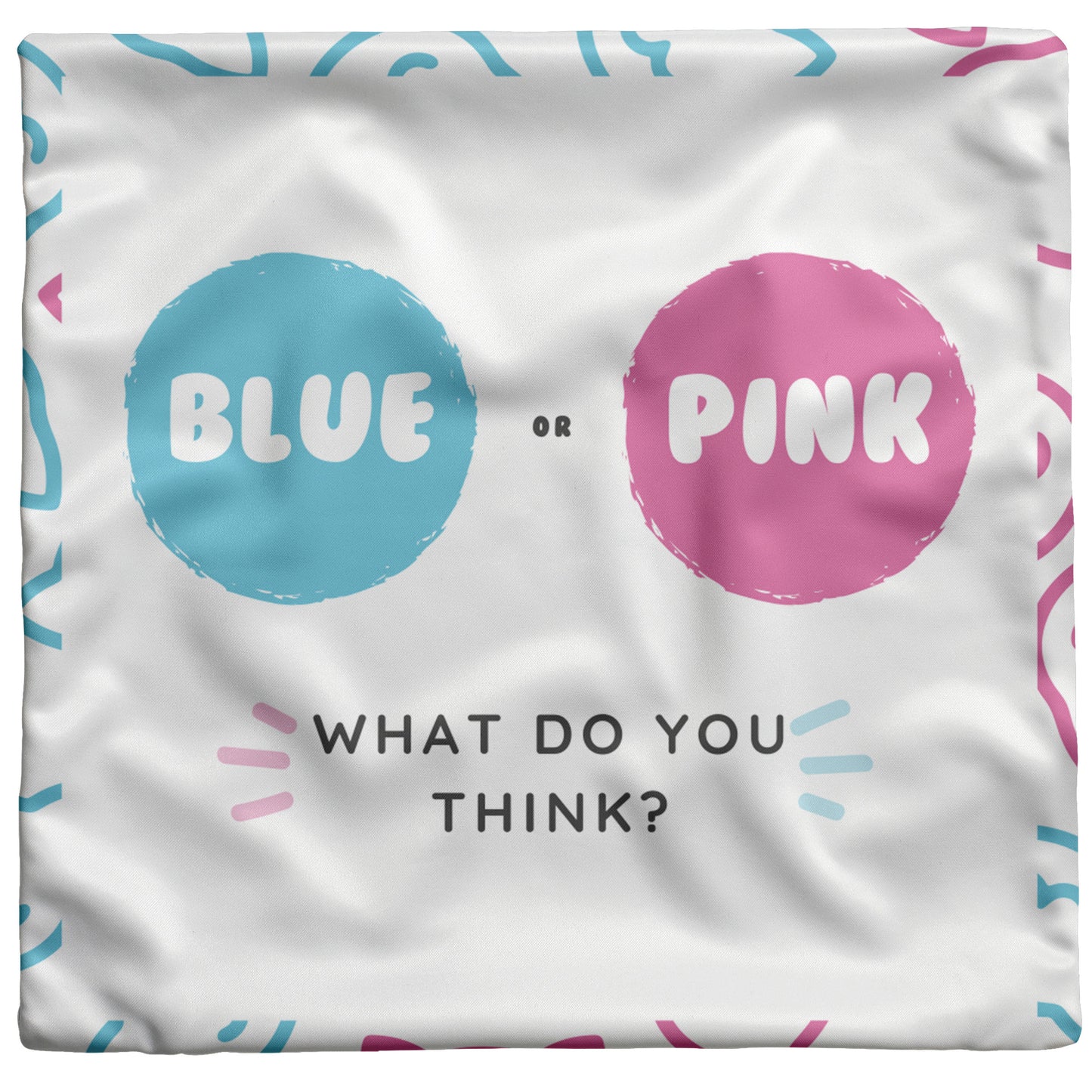 Pillow Gender Reveal Design 3