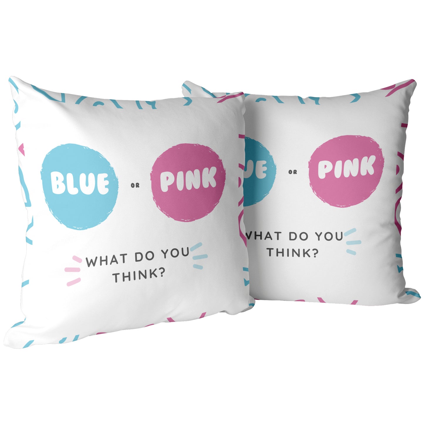 Pillow Gender Reveal Design 3