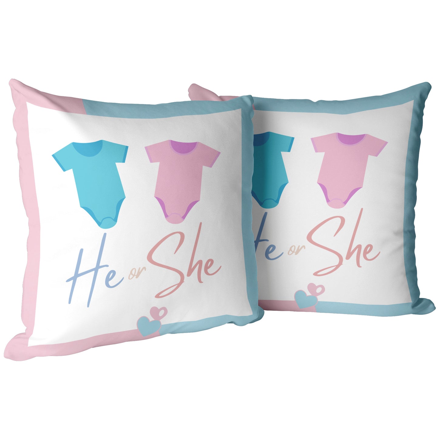 Pillow Gender Reveal Design 4