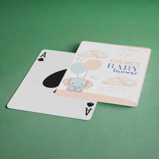 PLAYING CARDS BABY SHOWER DESIGN #4