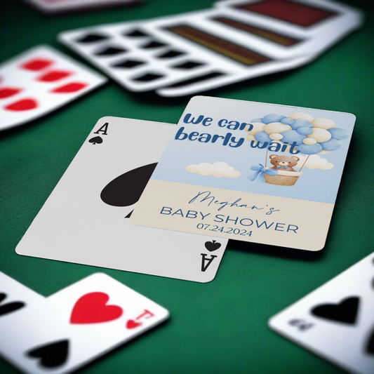 PLAYING CARDS BABY SHOWER DESIGN #2