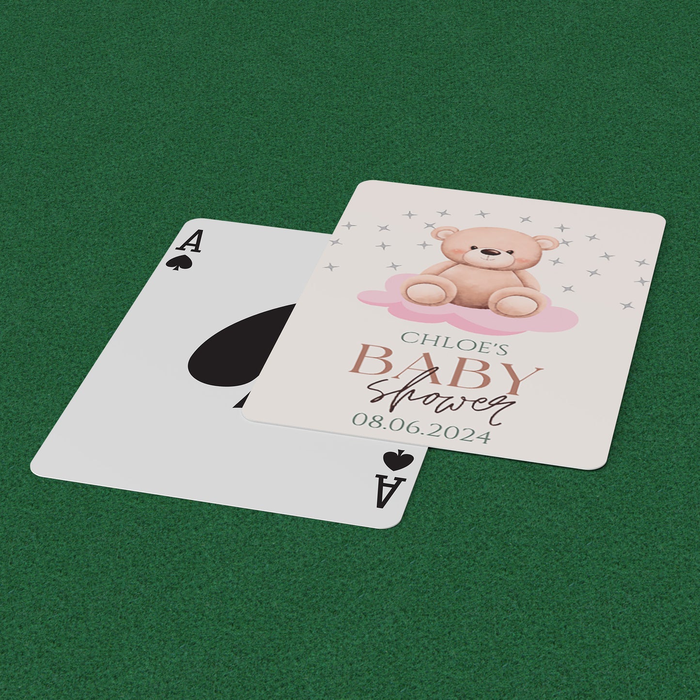 PLAYING CARDS BABY SHOWER DESIGN #1