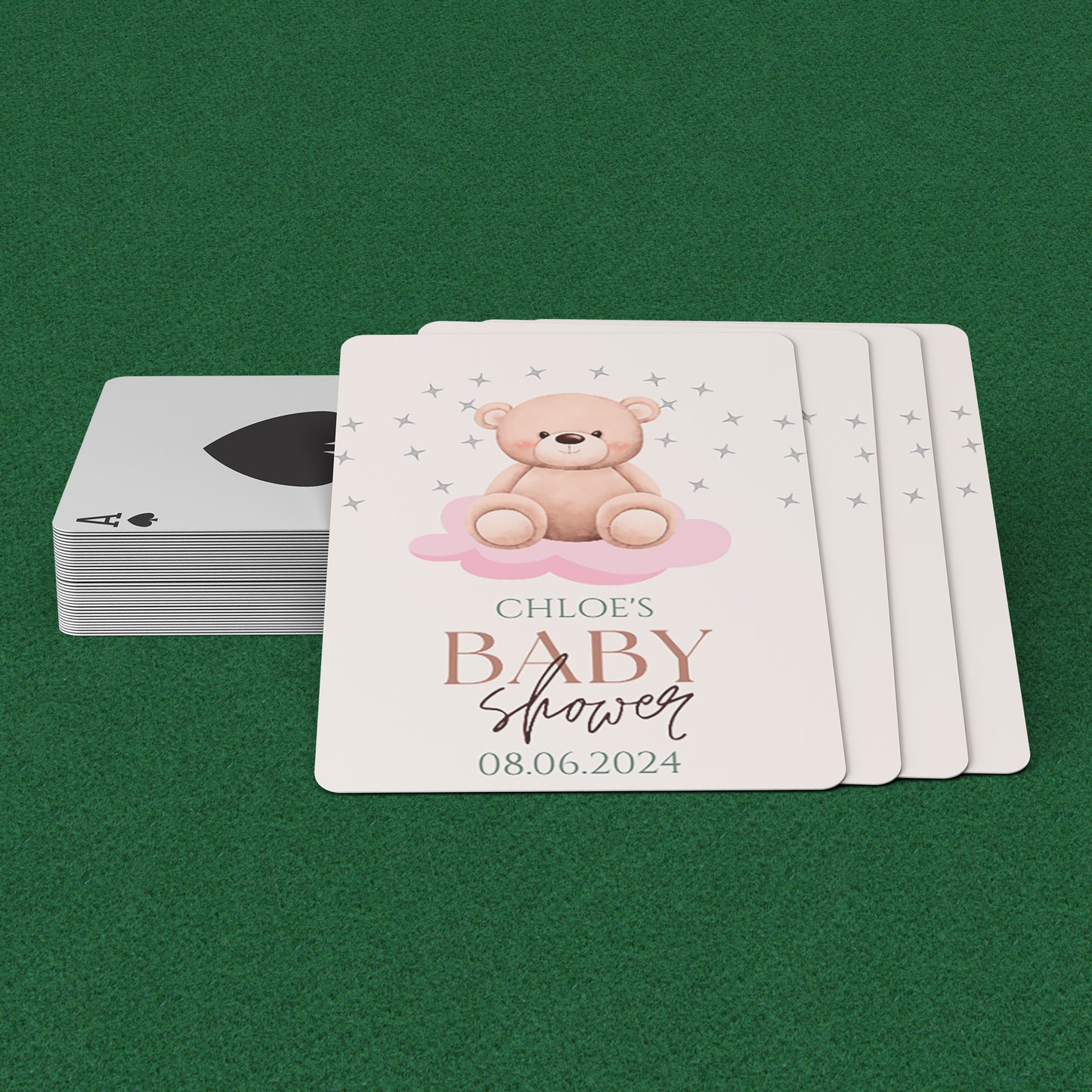 PLAYING CARDS BABY SHOWER DESIGN #1
