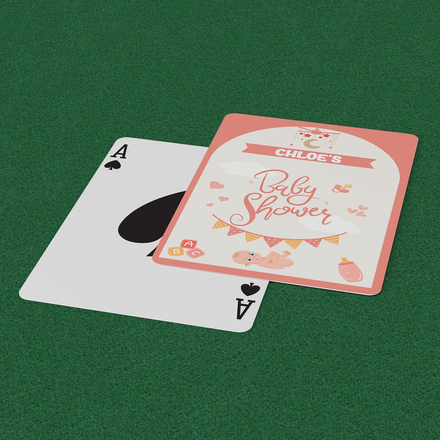 PLAYING CARDS BABY SHOWER DESIGN #3