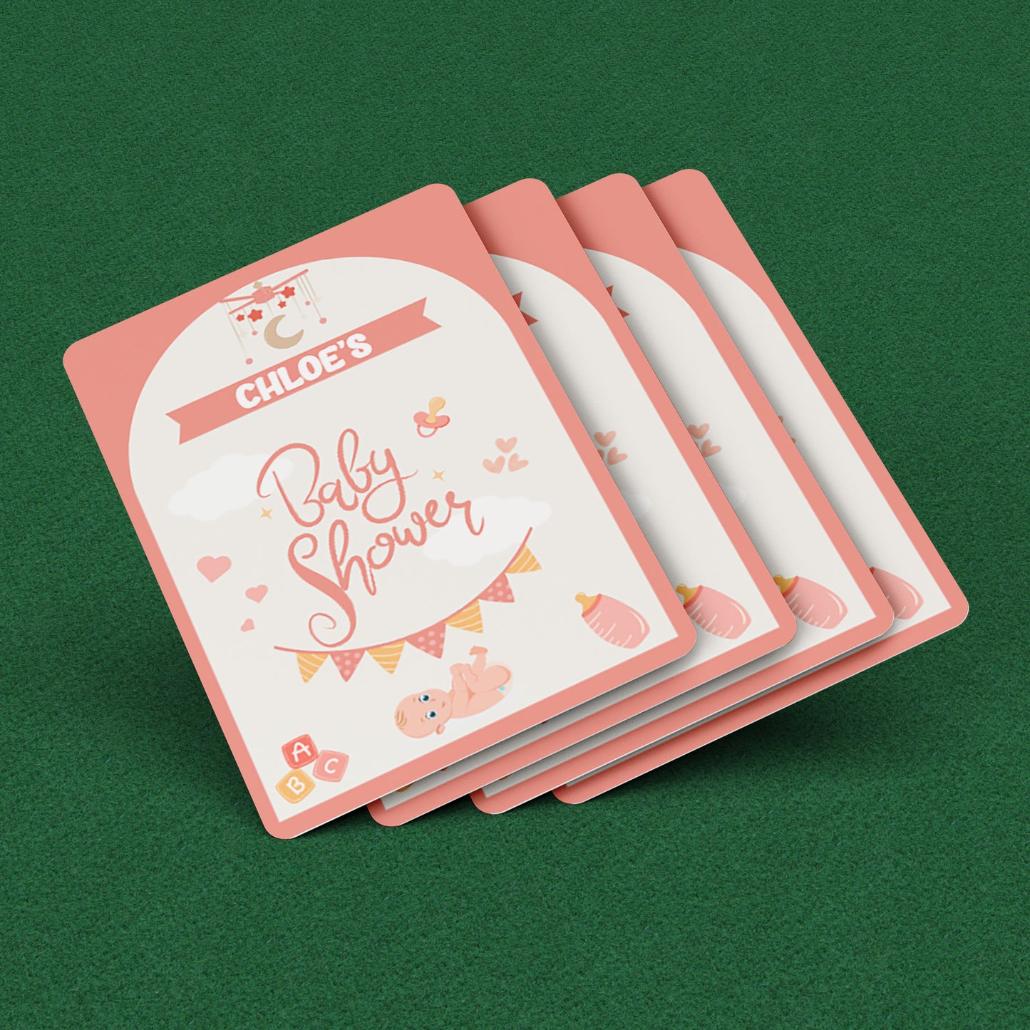 PLAYING CARDS BABY SHOWER DESIGN #3