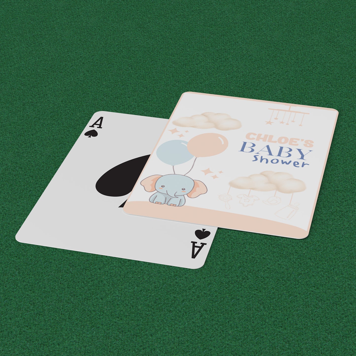 PLAYING CARDS BABY SHOWER DESIGN #4