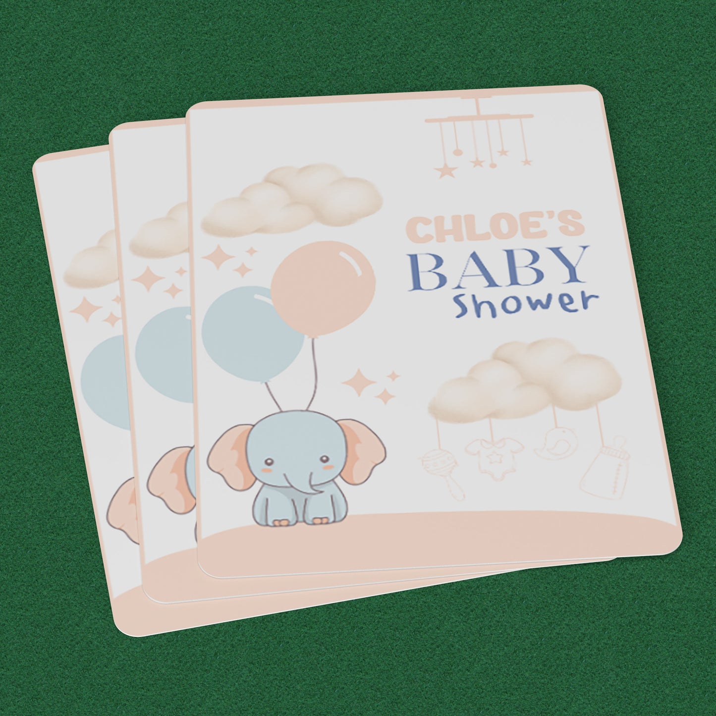 PLAYING CARDS BABY SHOWER DESIGN #4