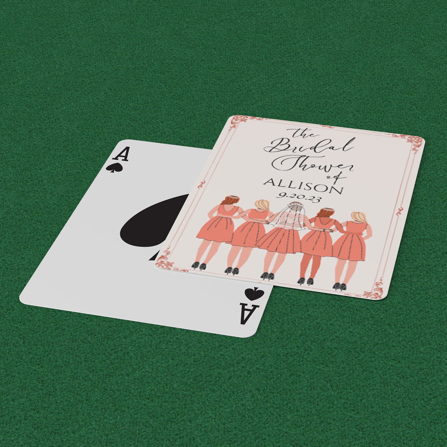PLAYING CARDS BRIDAL DESIGN #1