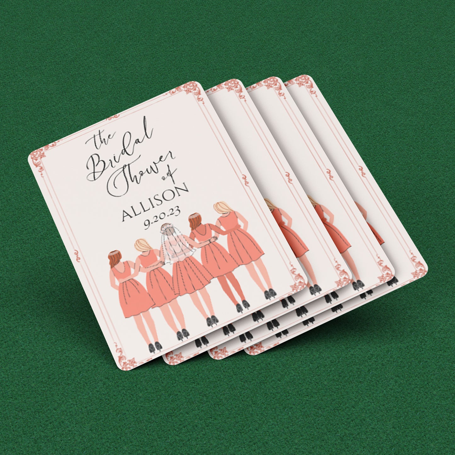 PLAYING CARDS BRIDAL DESIGN #1