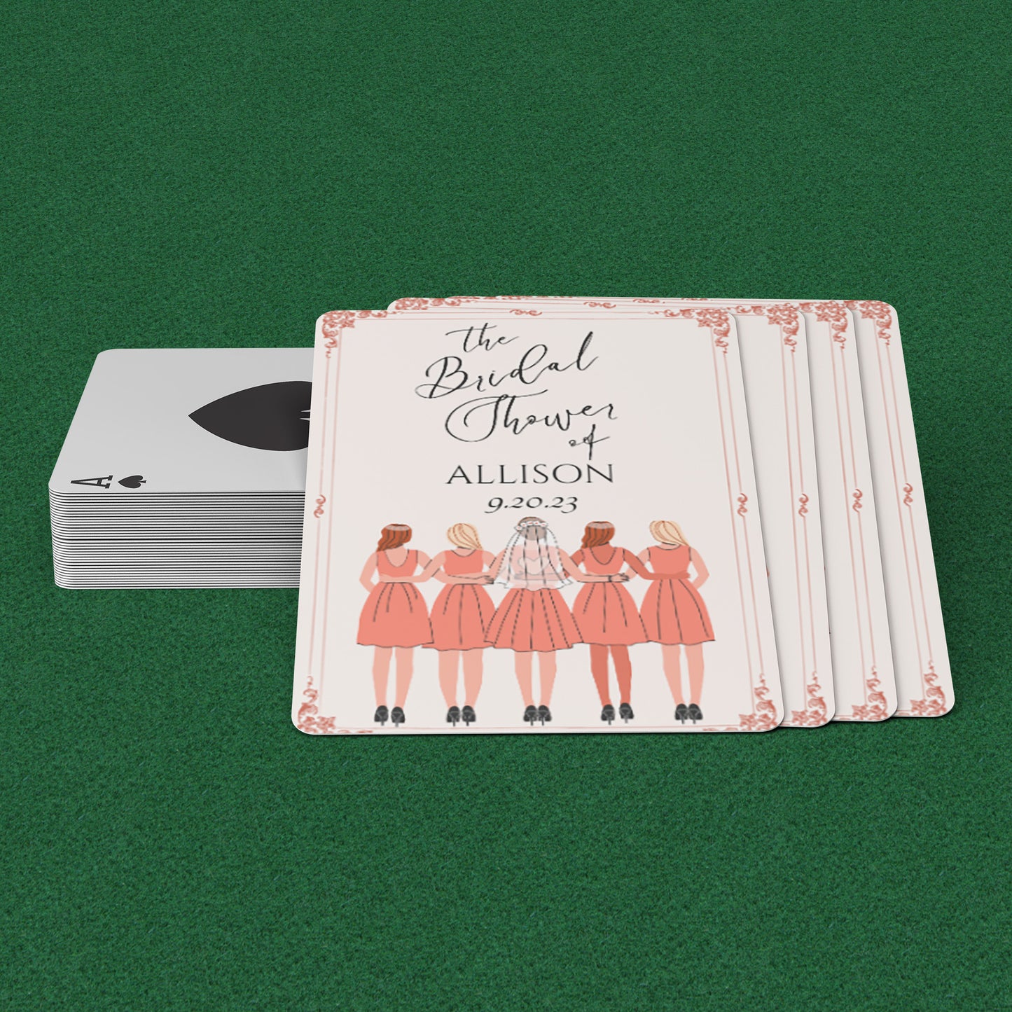 PLAYING CARDS BRIDAL DESIGN #1