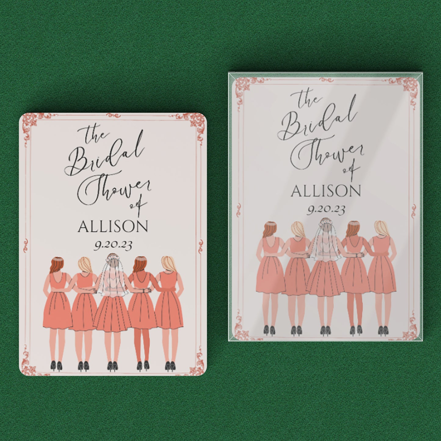 PLAYING CARDS BRIDAL DESIGN #1