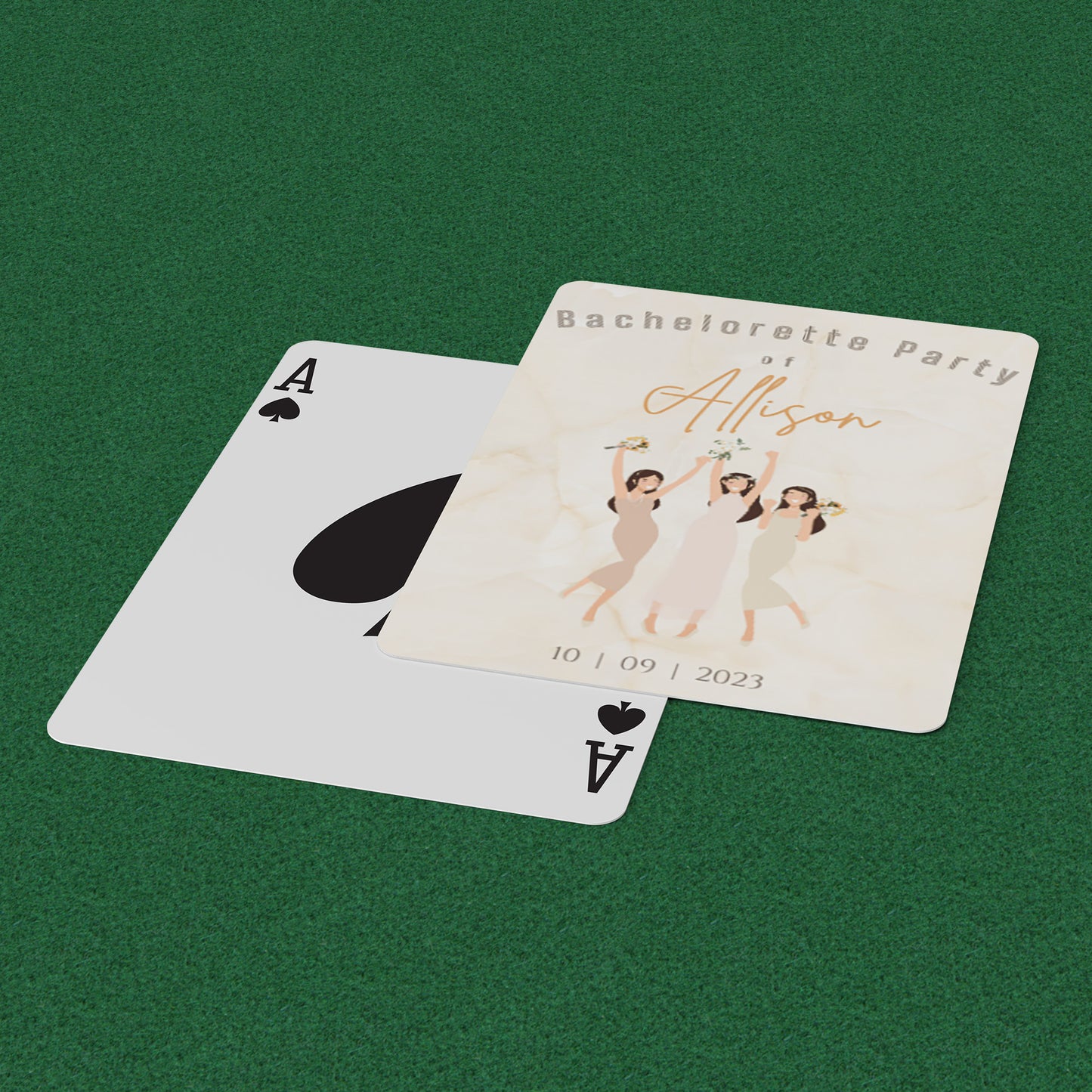 PLAYING CARDS BRIDAL DESIGN #2