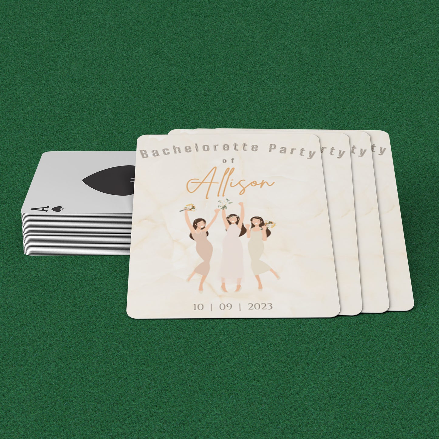 PLAYING CARDS BRIDAL DESIGN #2