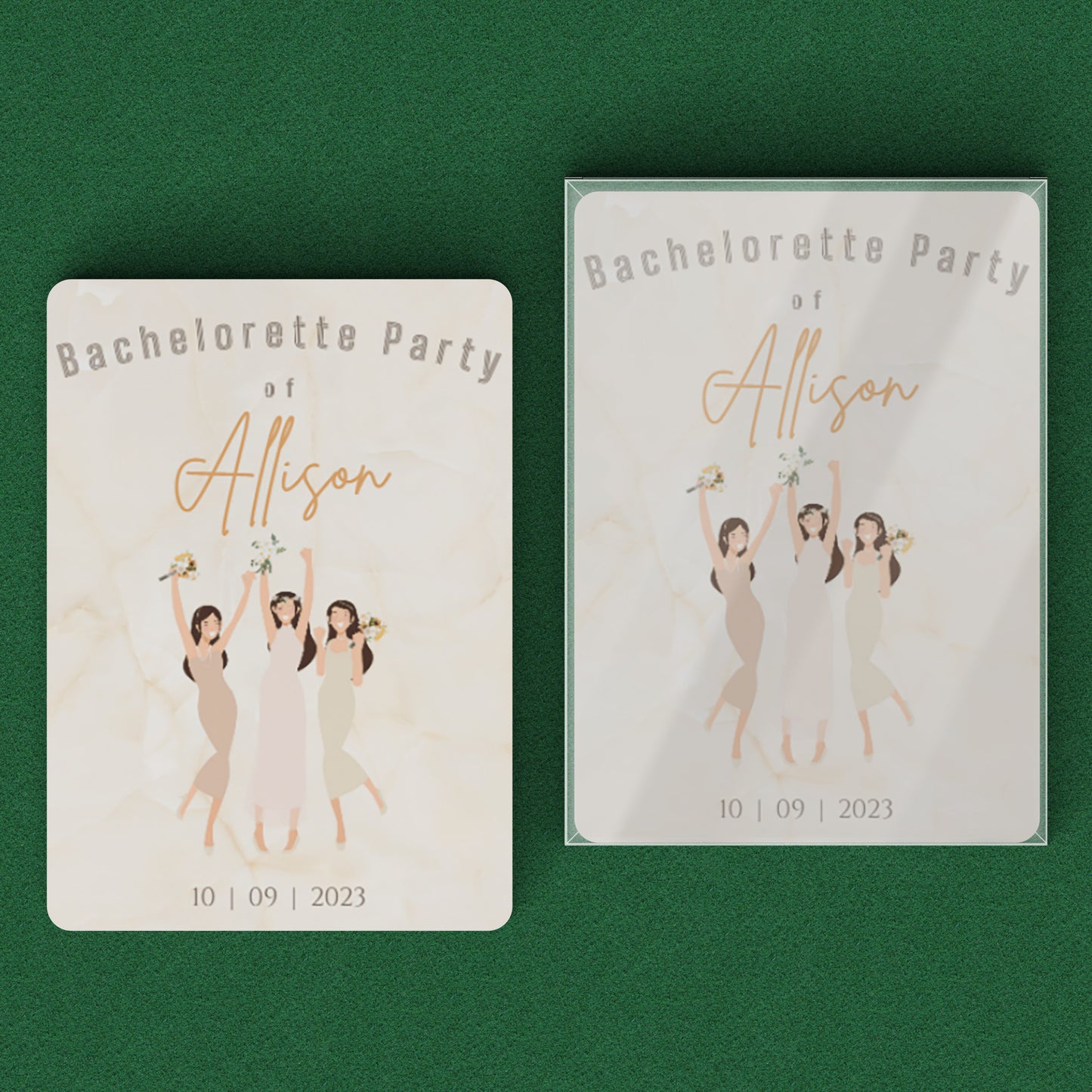 PLAYING CARDS BRIDAL DESIGN #2