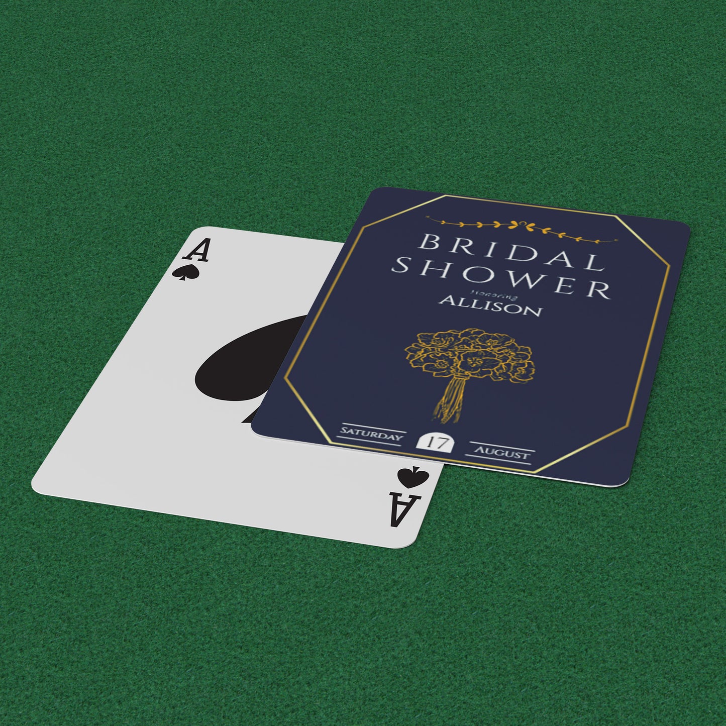 PLAYING CARDS BRIDAL DESIGN #3